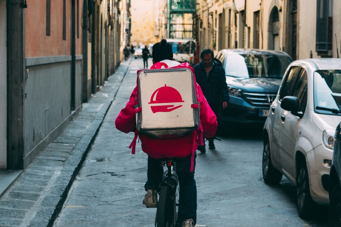 Coursier à vélo